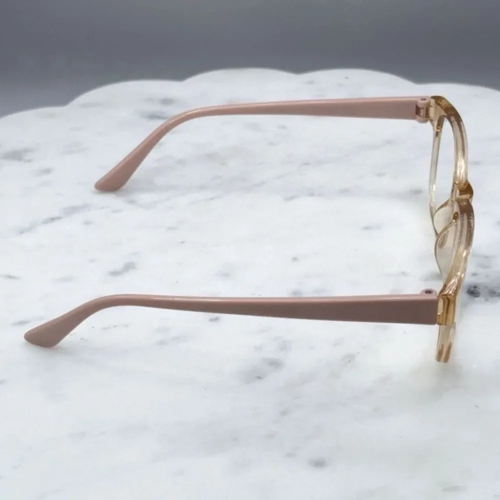 Jones New York JNR053-JKK Transparent Pink Full Rim Eyeglasses Frames Only